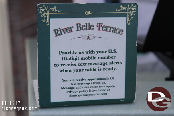 They have a virtual queue where they will text you when your table is ready.