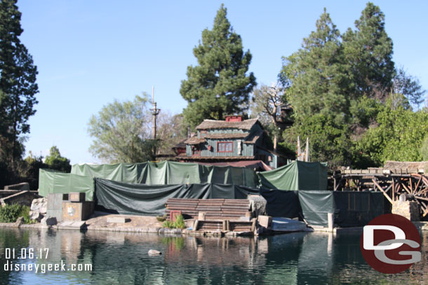 No real visible progress on Tom Sawyer Island