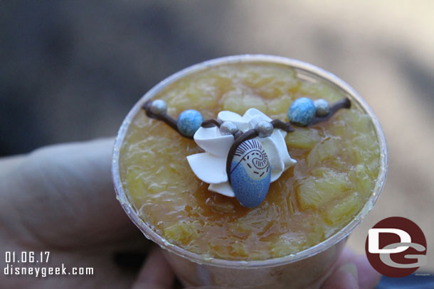 Pineapple Parfait with Moana inspired treats from Tropical Imports