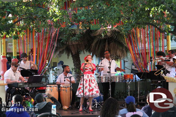 Adelaide y su Orquesta Cubana performing at the Bandstand