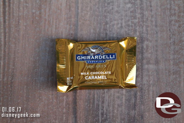 Good news Ghirardelli is back to regular size caramel squares.