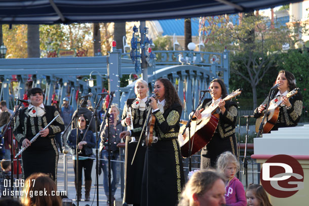 Mariachi Divas performing for Festival of Holidays on the Pacific Wharf Stage.