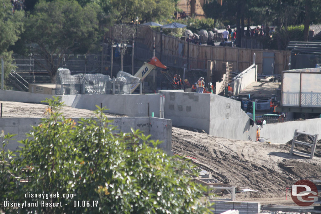 Here you can see the new walkway near the Hungry Bear.