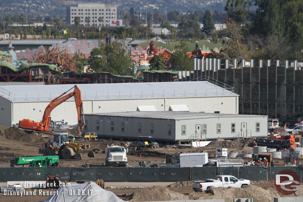 Off to the right are pipe segments awaiting installation.