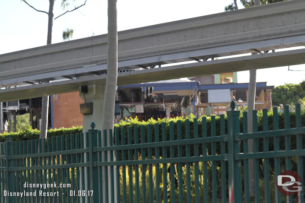 Passing by the former House of Blues as it continues to be dismantled 