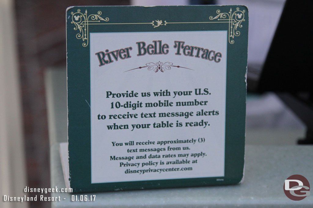 They have a virtual queue where they will text you when your table is ready.