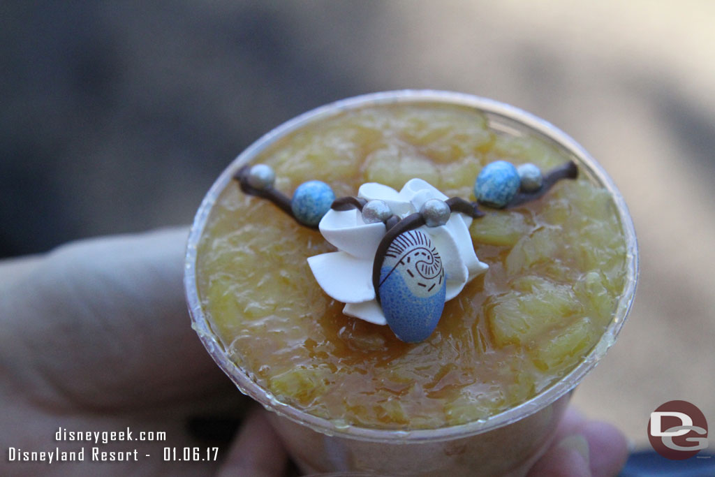 Pineapple Parfait with Moana inspired treats from Tropical Imports