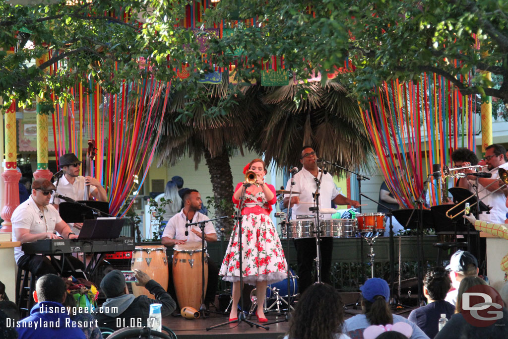 Adelaide y su Orquesta Cubana performing at the Bandstand