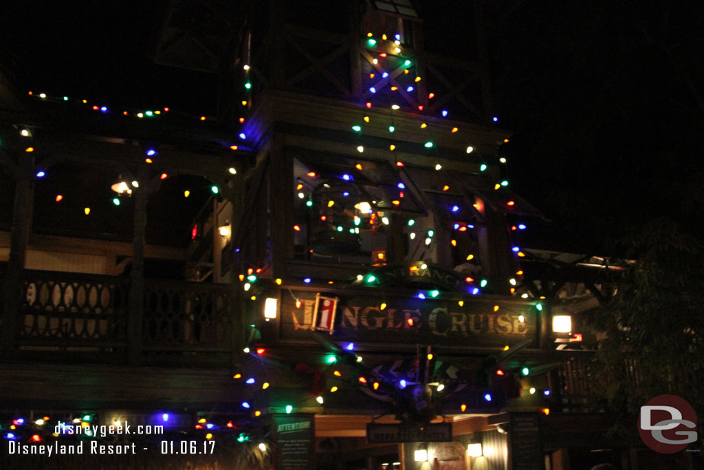 The Jingle Cruise had a 5 min wait in the app.. so we headed that way.  Took us over 10 minutes from the hub to here.