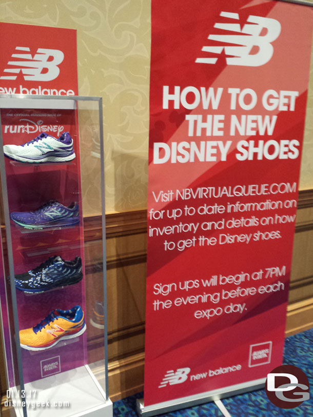 New Balance had a line of shoes featuring attractions this year.  And a virtual queue you could sign up to purchase them.