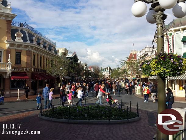 Main Street USA this afternoon