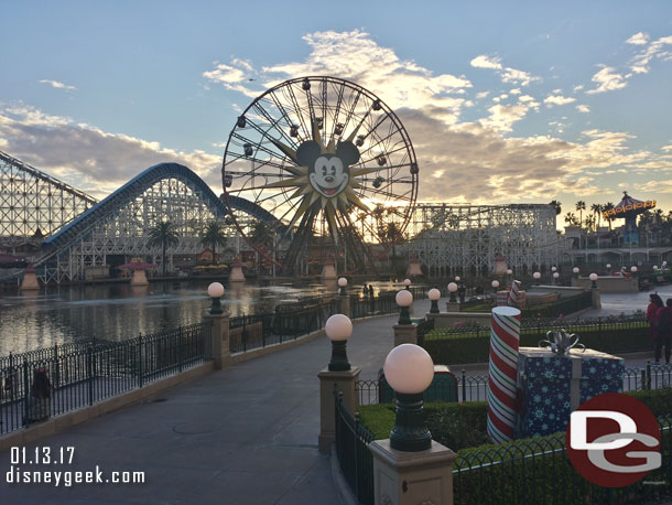 Paradise Pier this evening.