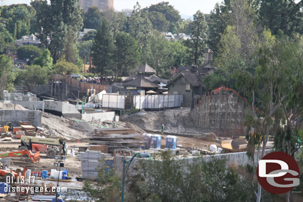 Looking toward Critter Country no visible progress.