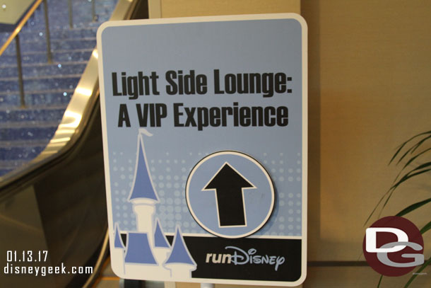 Saw this sign pointing to a room upstairs.   I do not remember seeing a VIP Experience before.