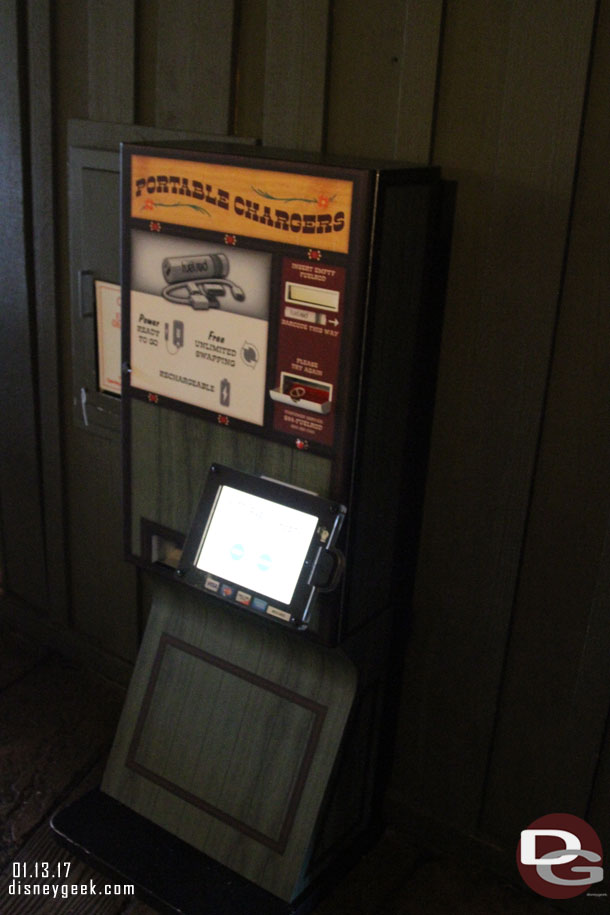 Another charging kiosk near the Hungry Bear restrooms.