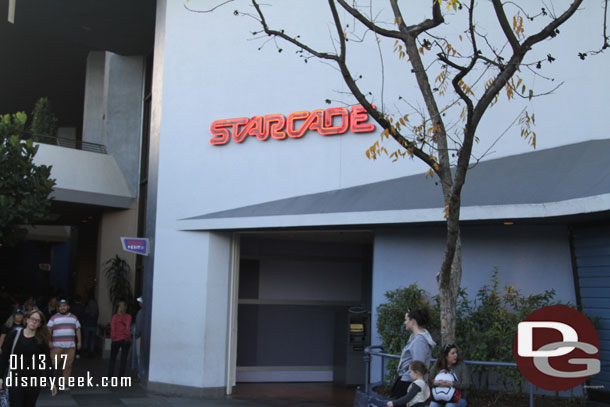 Wonder when something will happen in the former Starcade space...