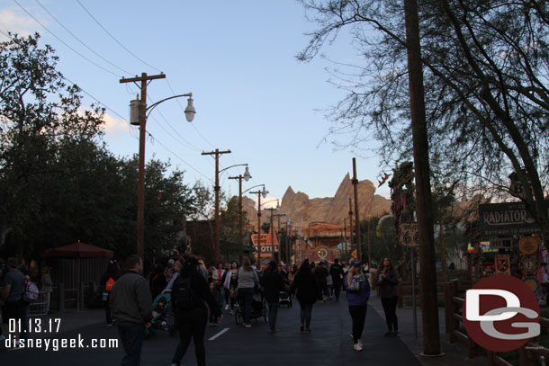 The poles are still there and some decorations remain but most are now gone.