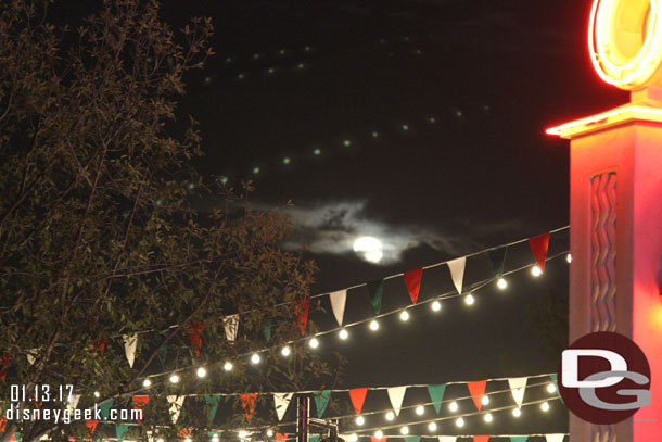 The moon with the clouds looked great... did not photograph as well as it looked.