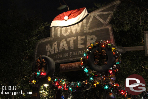 Mater was still decorated.