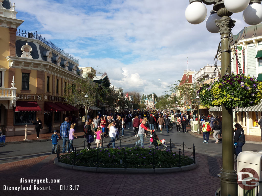 Main Street USA this afternoon