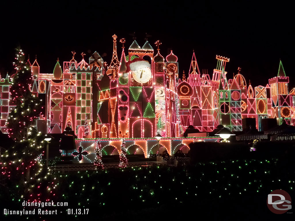 Small World Holiday at night.  No projections when I was around though..