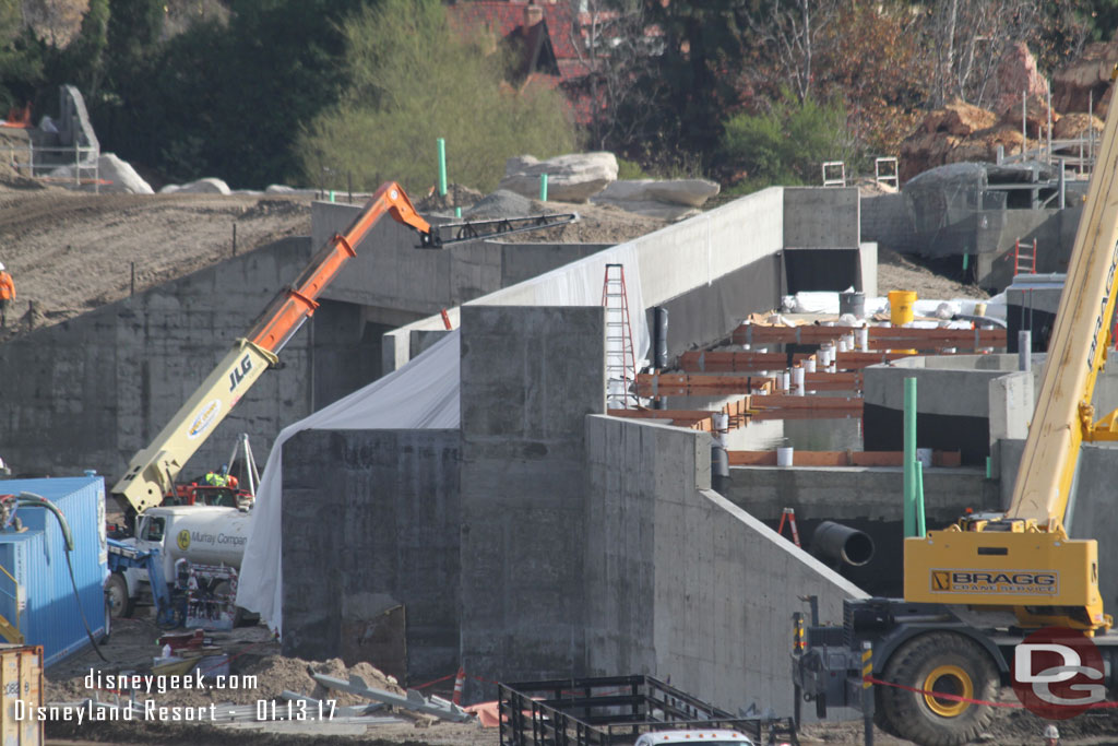 A closer look at the marina structure.  Looks like it is water tight judging by the ponds on the roof.