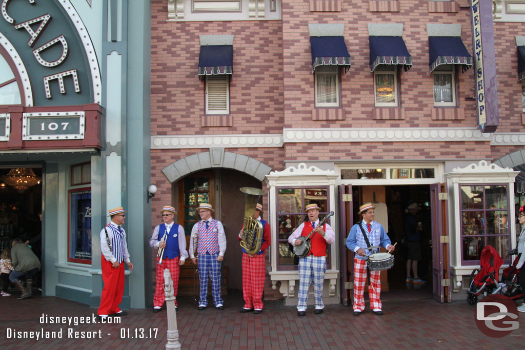 The Straw Hatters out performing.