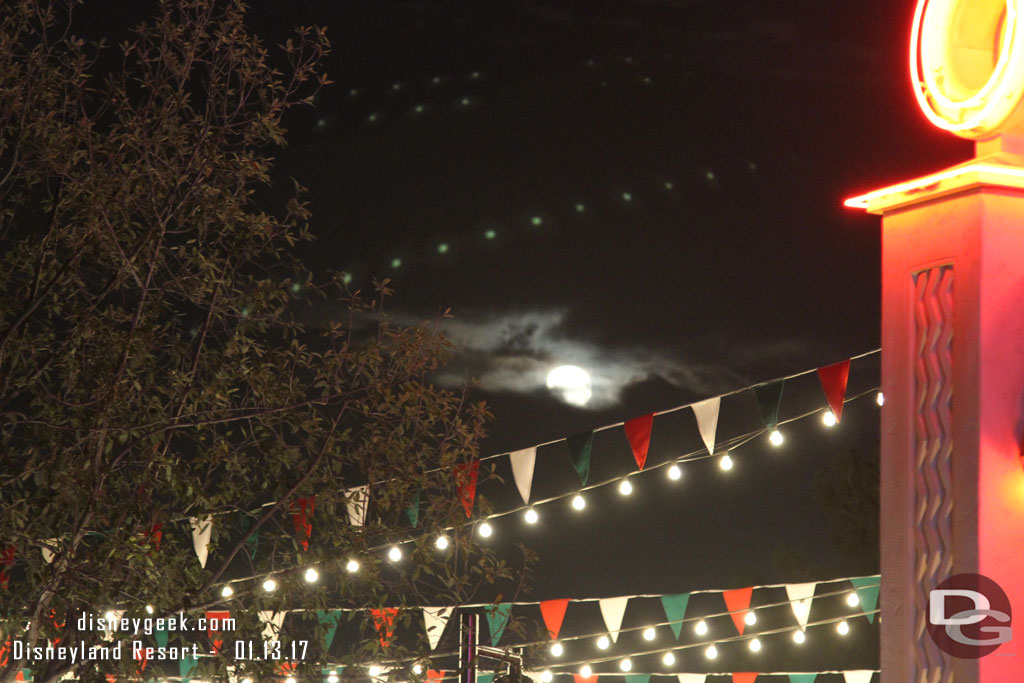 The moon with the clouds looked great... did not photograph as well as it looked.