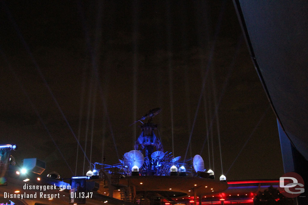 Spotlights and projections have returned as part of Season of the Force.