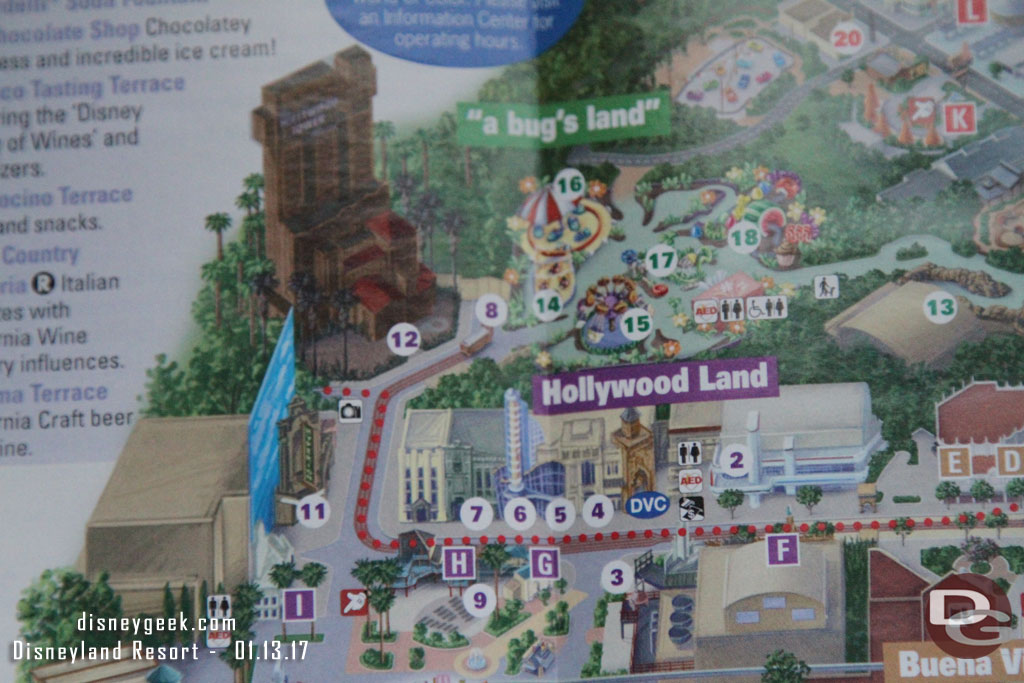 Tower of Terror is still on the park guidemap.