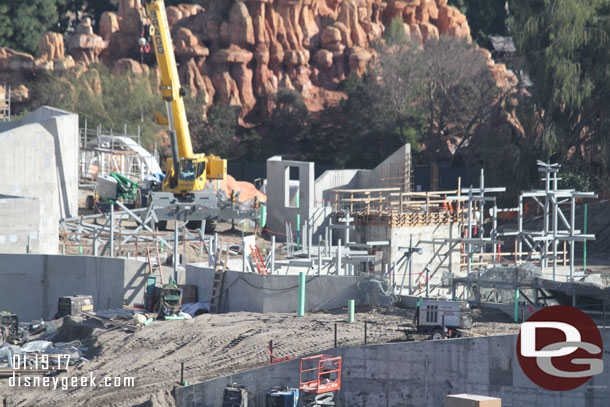 Plenty of steel supports going in to for future rock work.