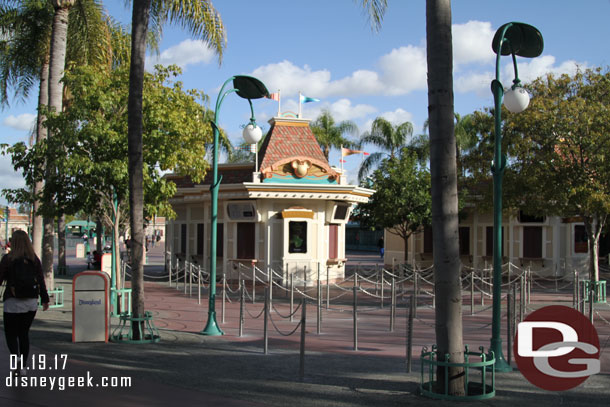 These ticket booths were not needed and were closed.