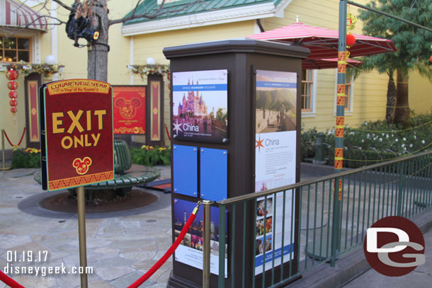 An annual pass area set up near Boardwalk Pizza and Pasta