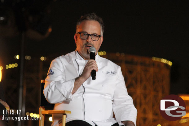 First up John State, executive chef of the Disneyland Resort to talk about some of the food and beverage offerings for the Lunar New Year celebration this year.