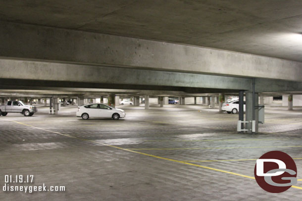 The garage had emptied out considerably by the time I left..  my car is so far away today you cannot see it from here...  even with most cars gone.