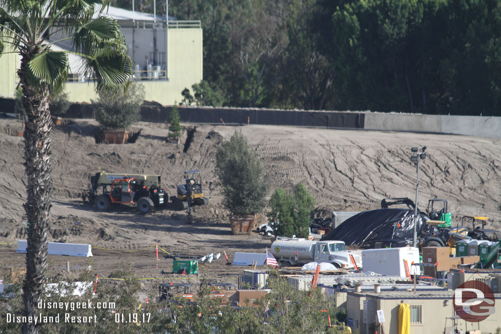 A closer look at the trees between Star Wars and Fantasyland.