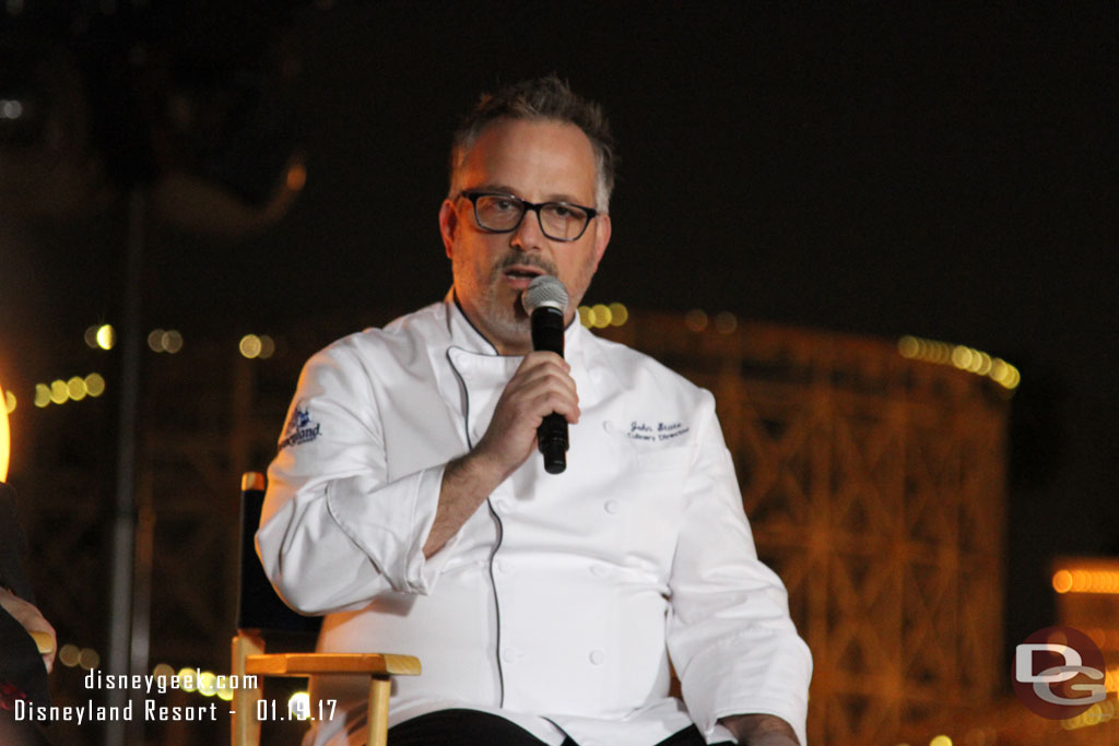 First up John State, executive chef of the Disneyland Resort to talk about some of the food and beverage offerings for the Lunar New Year celebration this year.