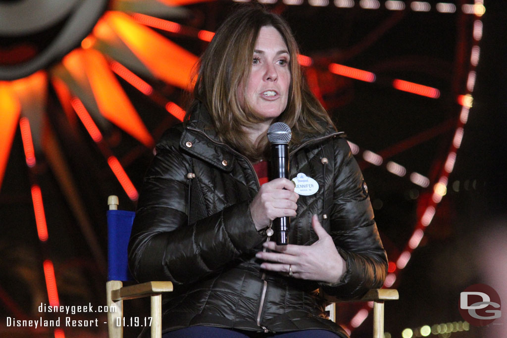 Jennifer Magill, Producer Creative Entertainment,  walked us through Hurry Home the new World of Color pre-show for Lunar New Year.