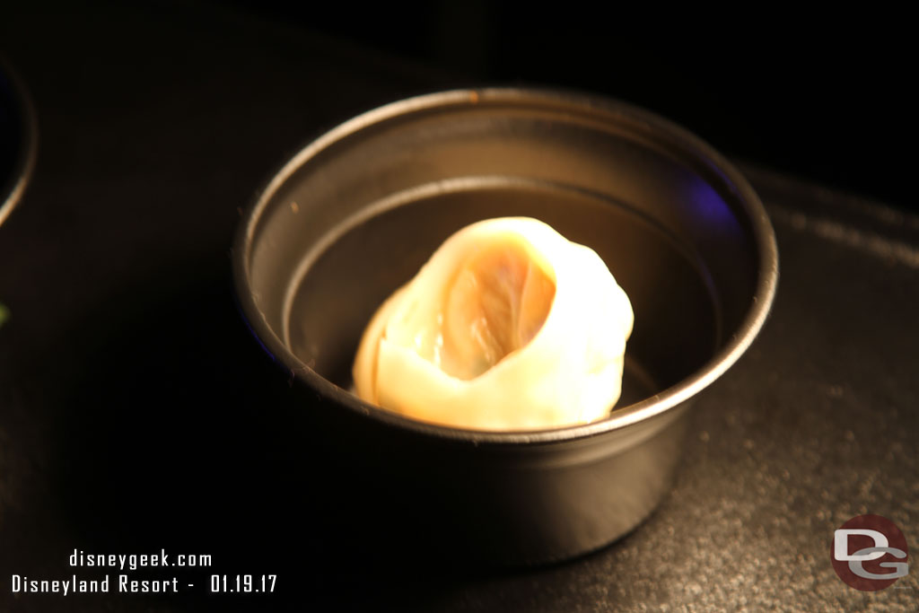 Yachae Mandu - Steamed Vegetable dumplings with sesame-garlic soy sauce