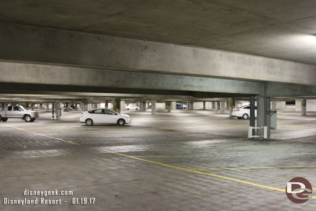 The garage had emptied out considerably by the time I left..  my car is so far away today you cannot see it from here...  even with most cars gone.