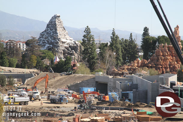 Not a lot of visible progress on this side of the Frontier tunnel