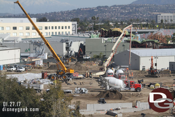 Looking to the left (the far north side of the site).