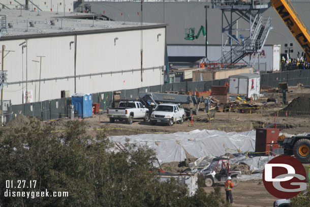 A closer look and pan from left to right across the site.