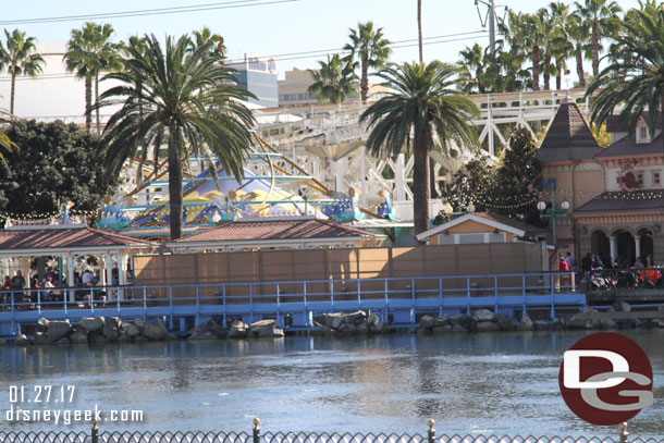 Walls up on the far side.  Guessing this is preparations for Toy Story FastPass.