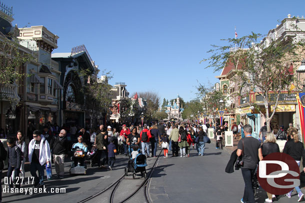 Main Street USA at 1:55pm