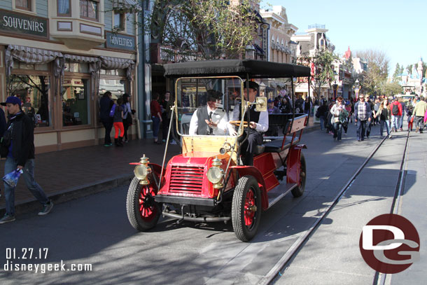 Main Street Transportation was out in force.. saw two cars, the fire truck and two buses in operation.