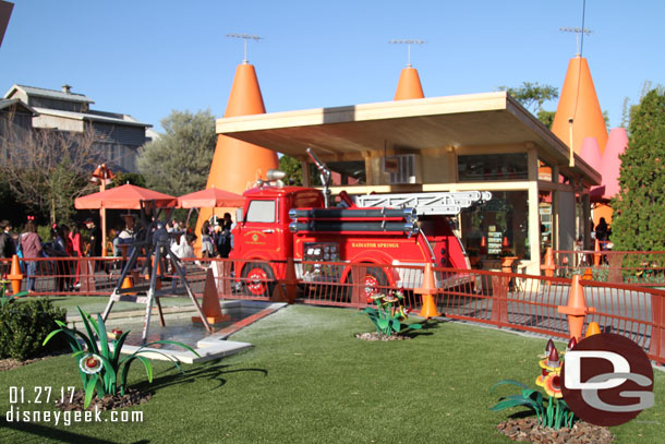 Red at the Cozy Cone this afternoon