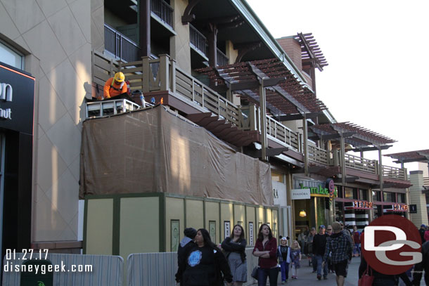 Work on the Curl entrance going on.