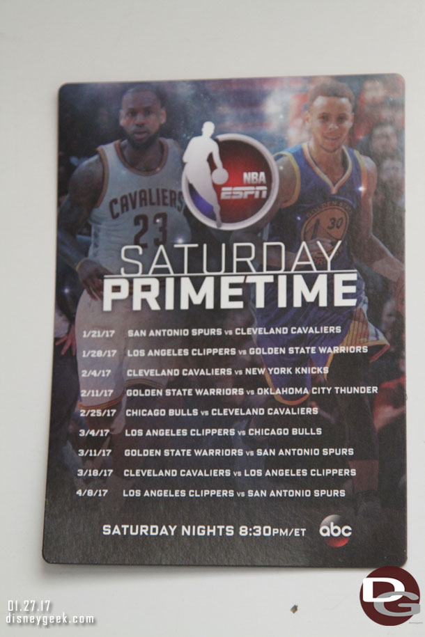 Also a magnet for upcoming NBA games.. this seemed an odd combo.