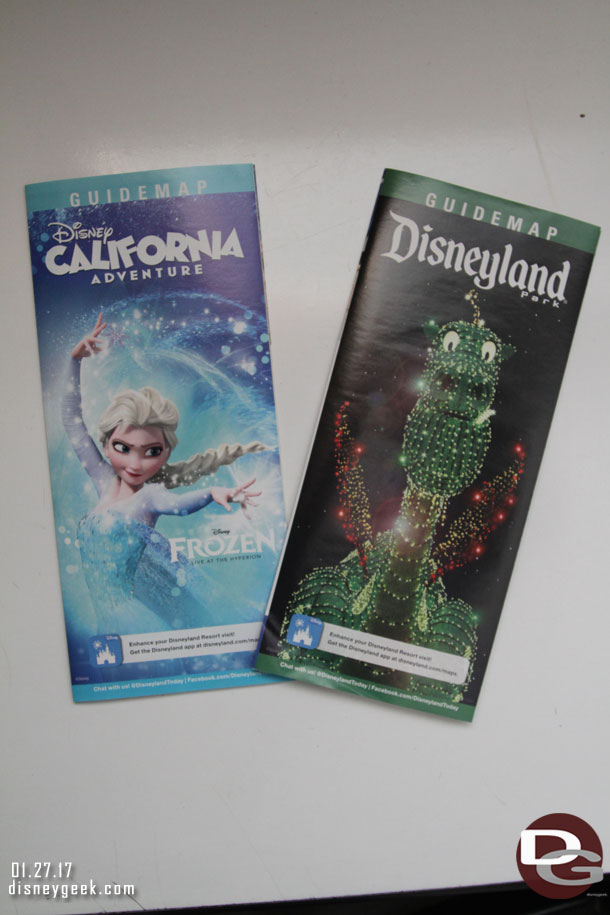 The current park guidemap covers.